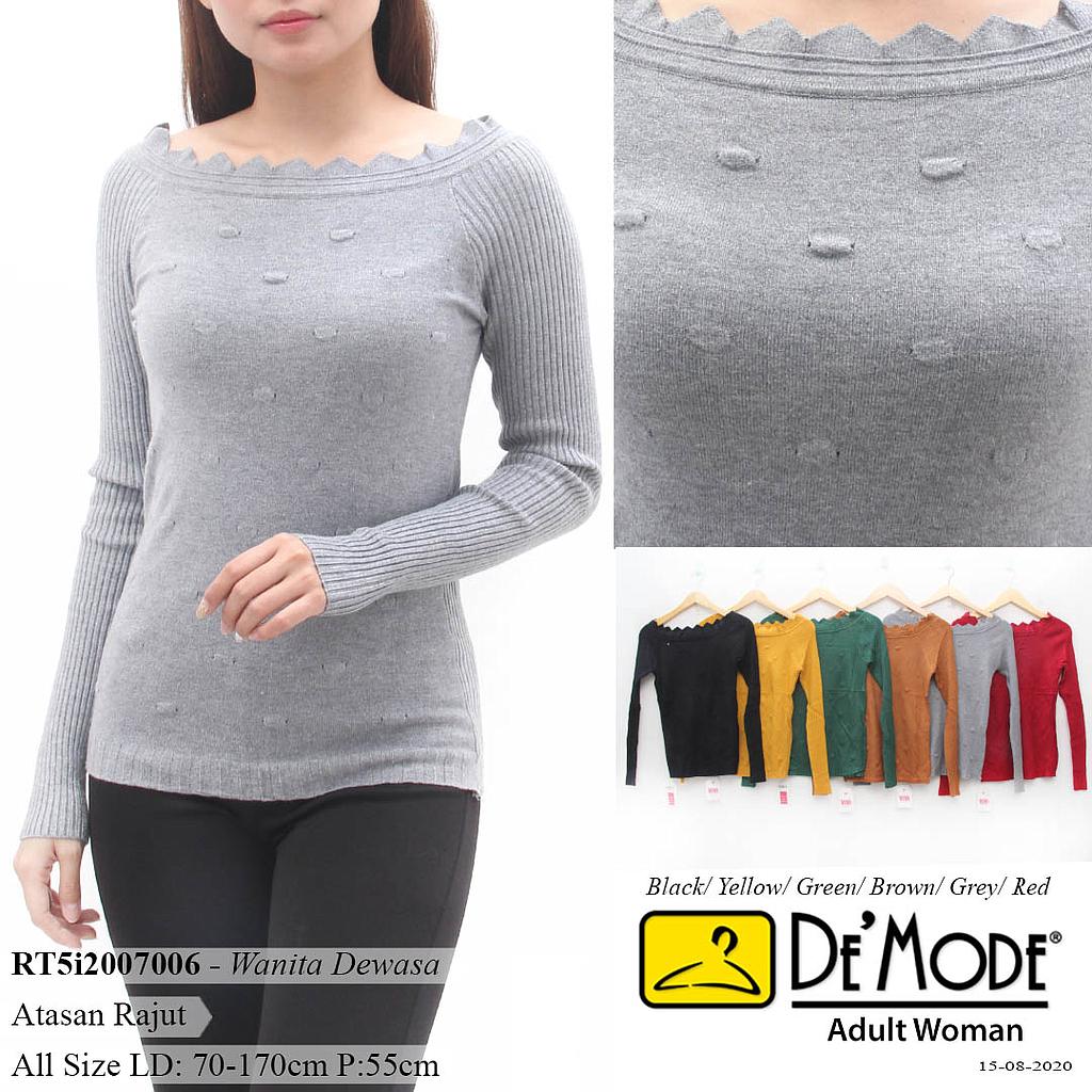 YQH-MS502 Matia atasan Tgn pjg leher zigzag