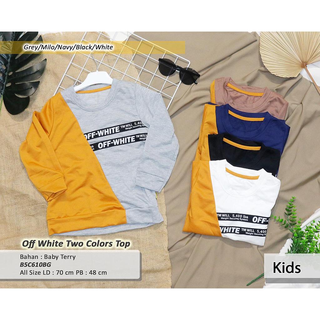 Offwhite Two Colors Top