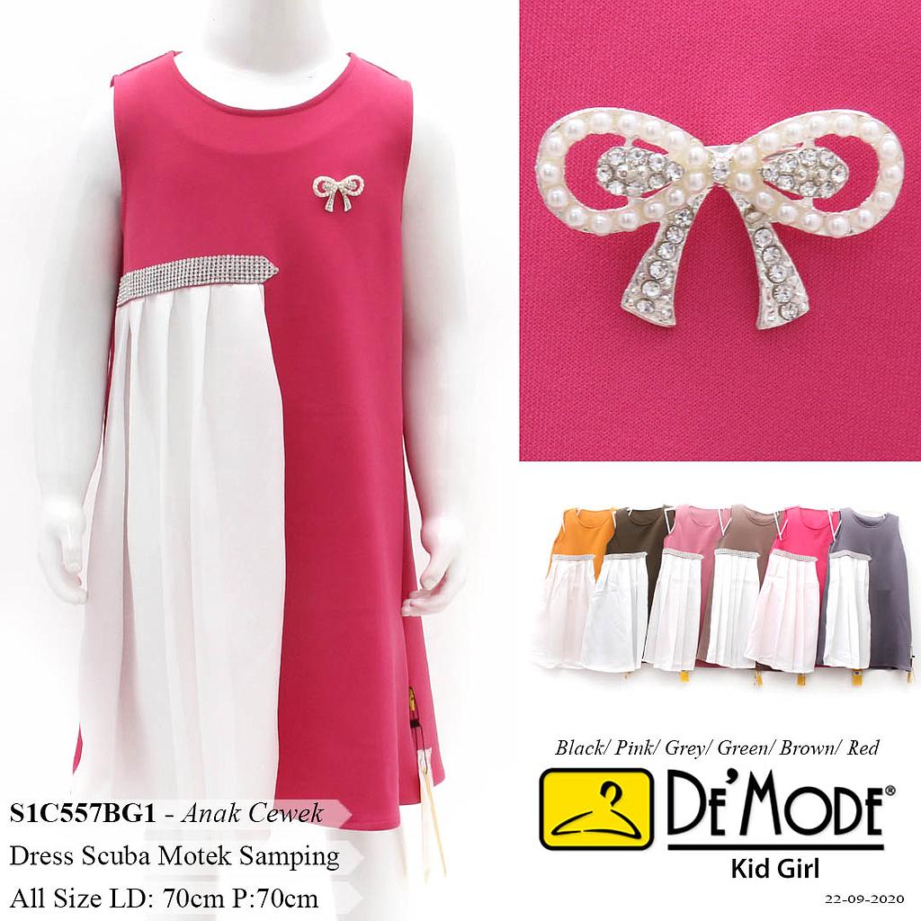 LALA DRESS KID VARIASI REMPEL SAMPING + BROS