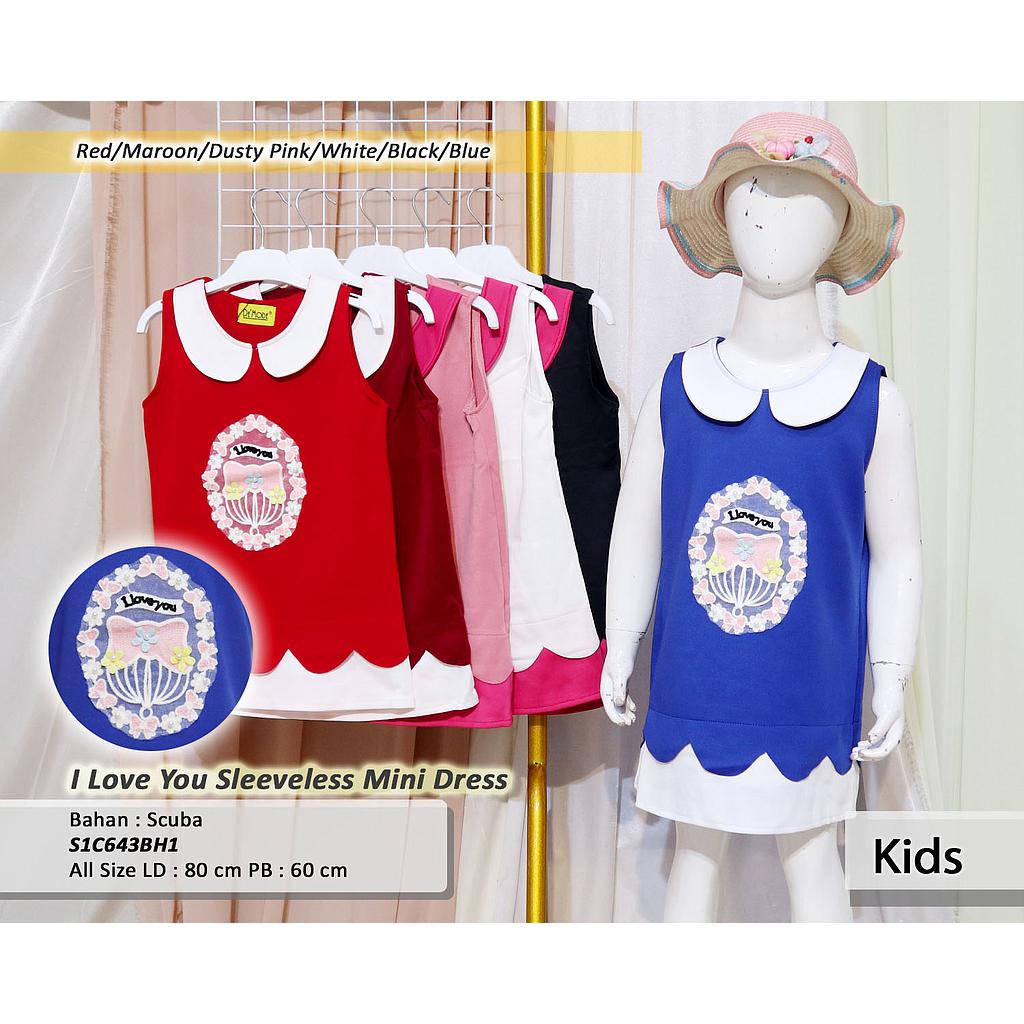 I Love You Sleeveless Mini Dress
