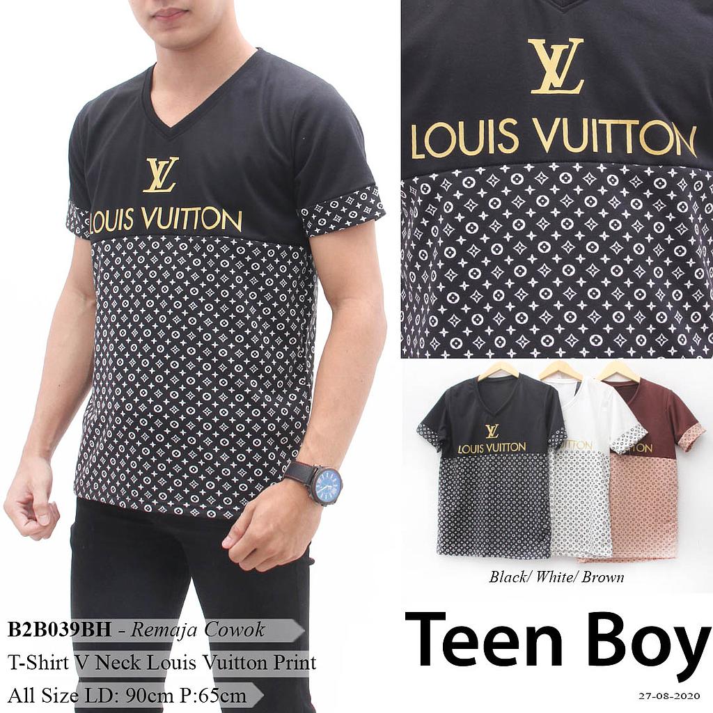Atasan V-Neck Full Print (B039)
