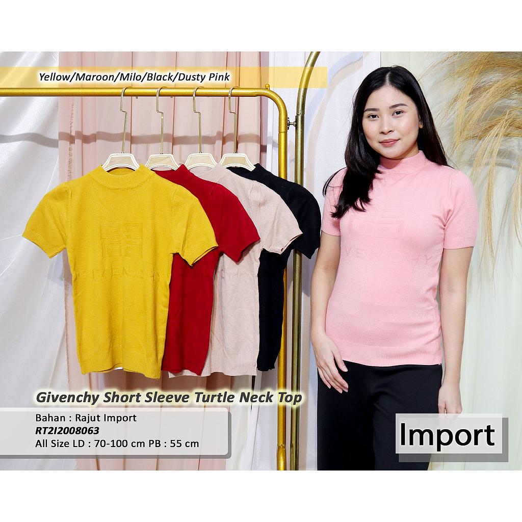 Givenchy Short Sleeve Turtle Neck Top