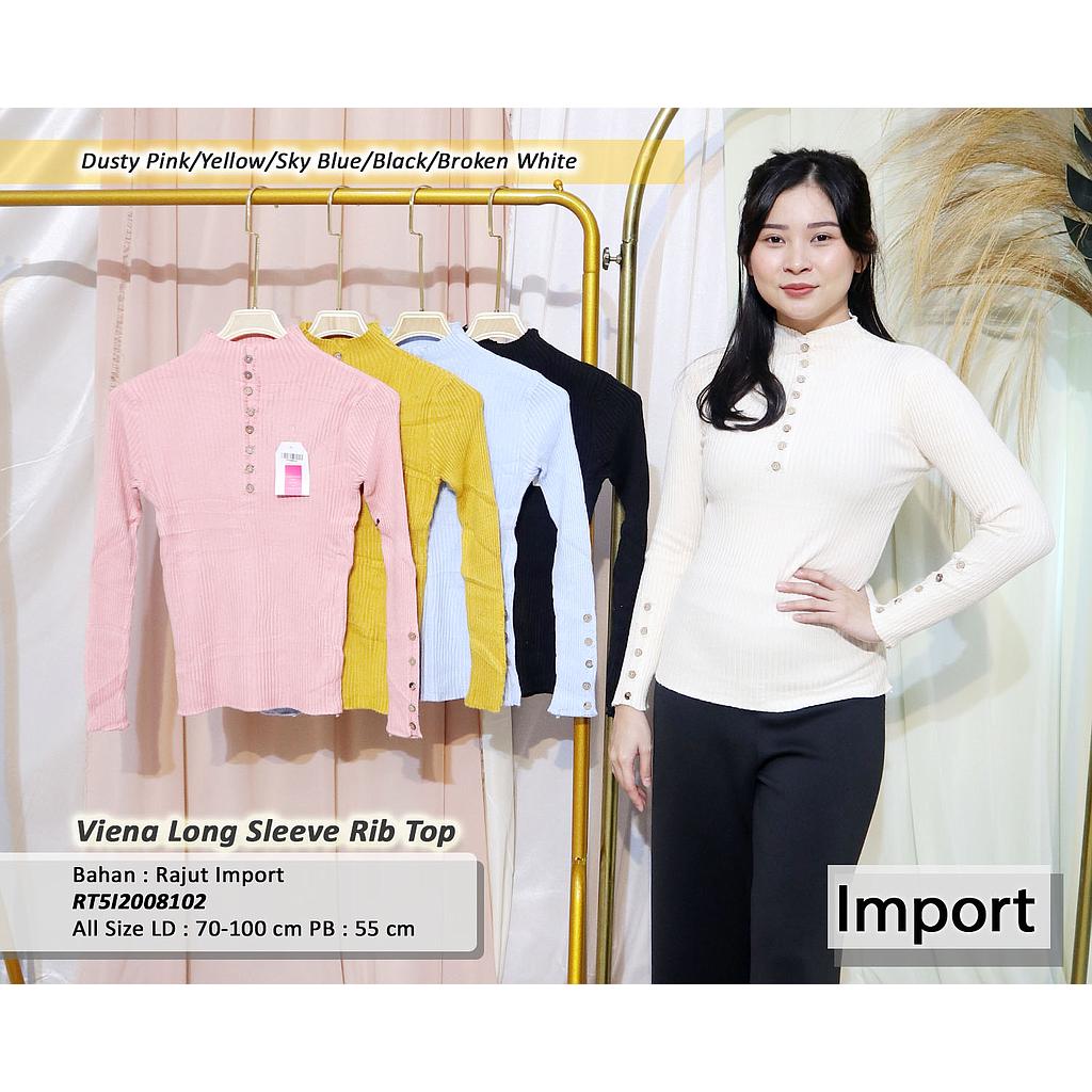 Viena Long sleeve Rib top