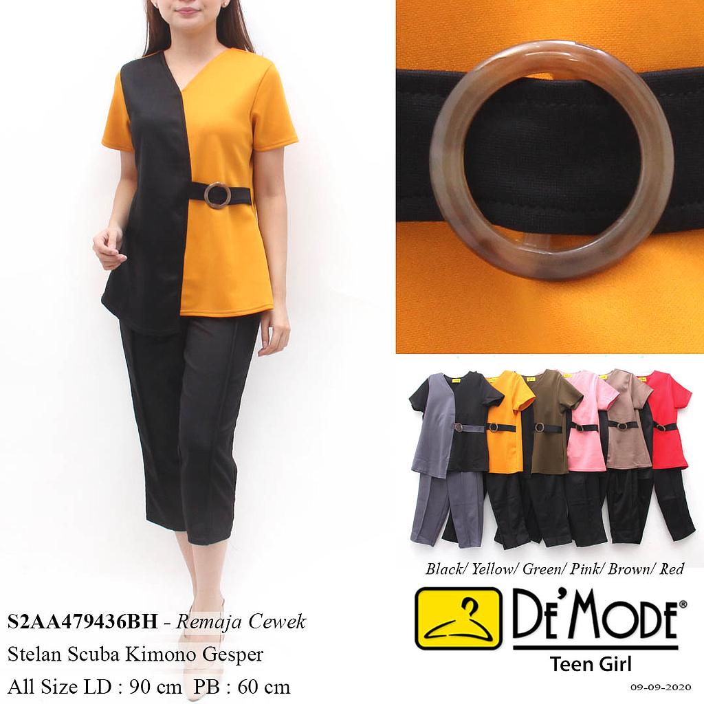 LILI SETELAN SCUBA RING PINGGANG CELANA LIST NAT 