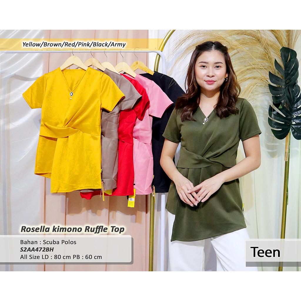 Rosella kimono ruffle top