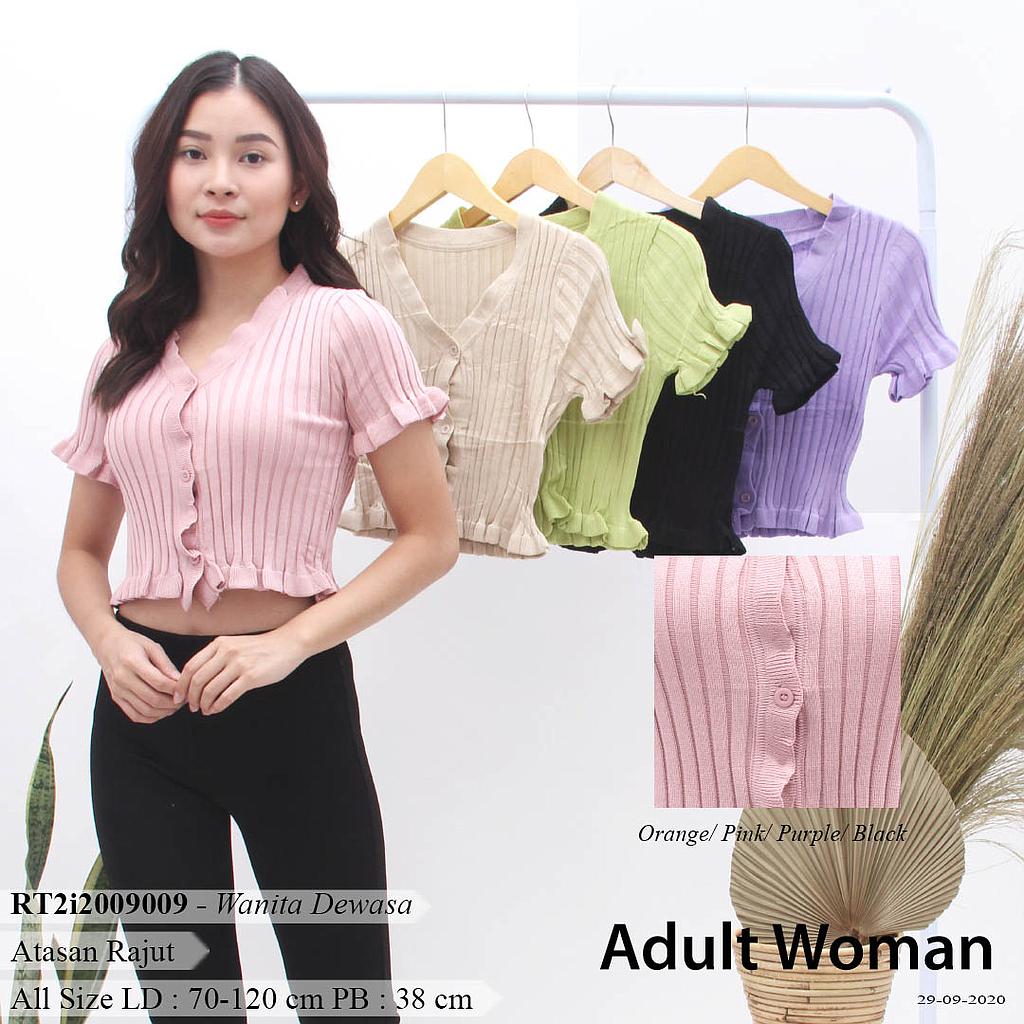 CROP TOP CARDIGAN RAJUT-ZQ-MS8249