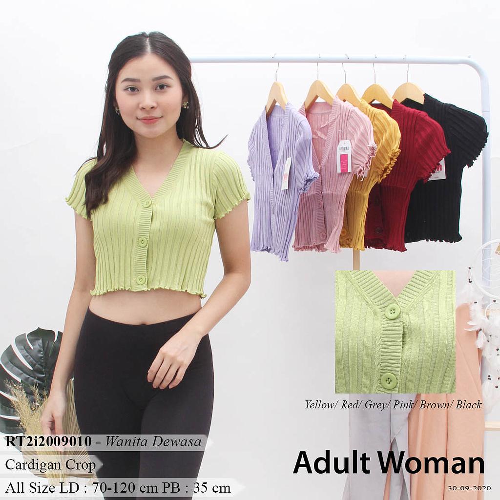 CROP TOP Y CARDIGAN KANCING-ZQ-MS1253