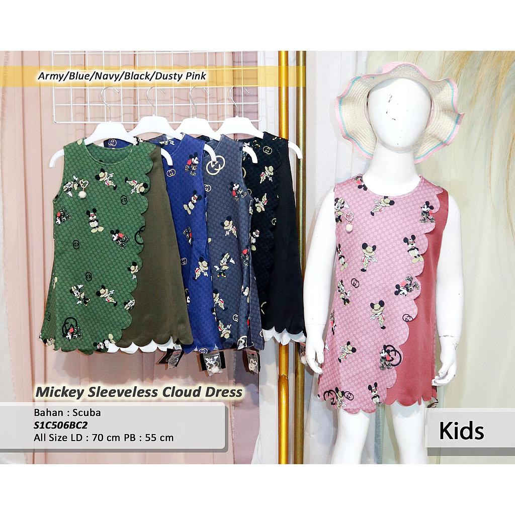 Mickey Sleeve less cloud dress
