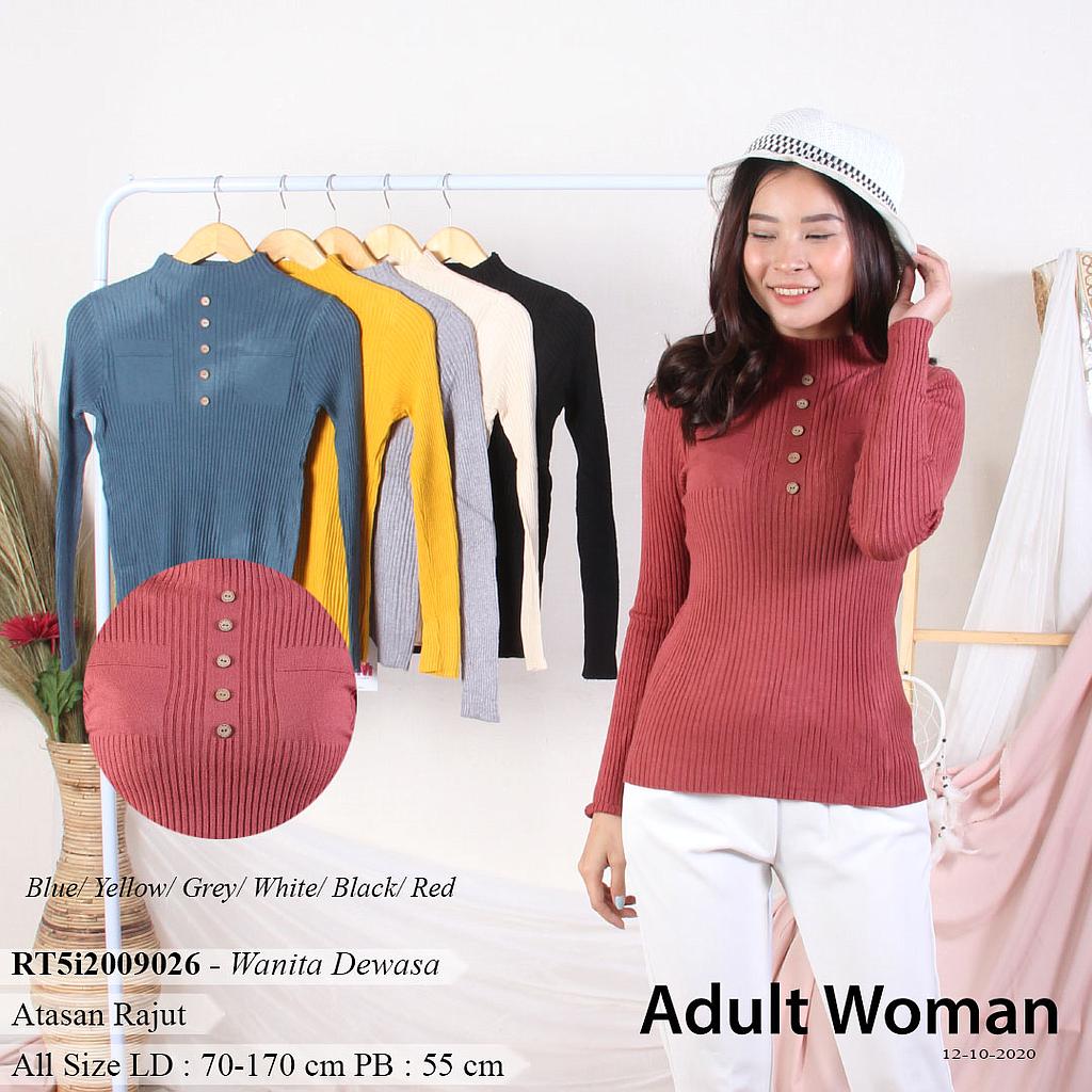 TURTLE NECK KANCING RAJUT-YQH-MS6032