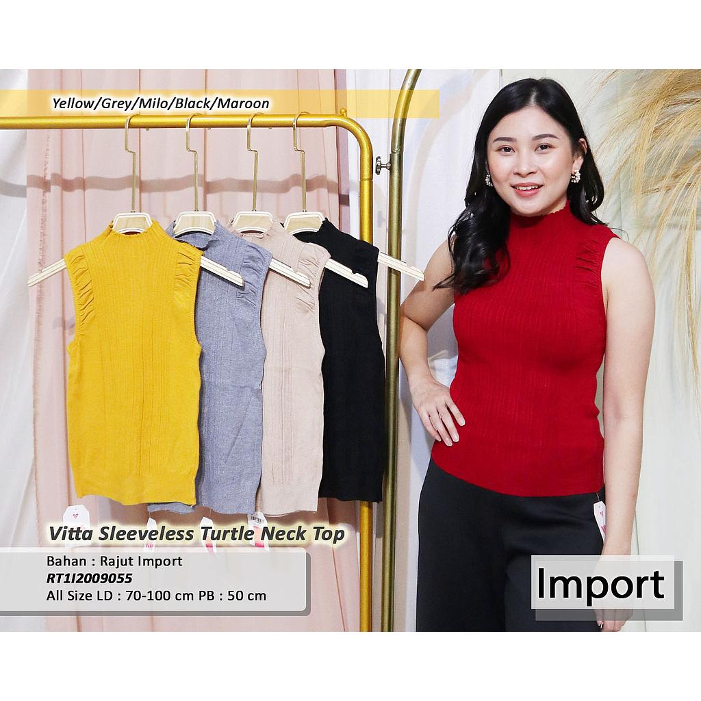 Vitta Sleeveless Turtle Neck Top