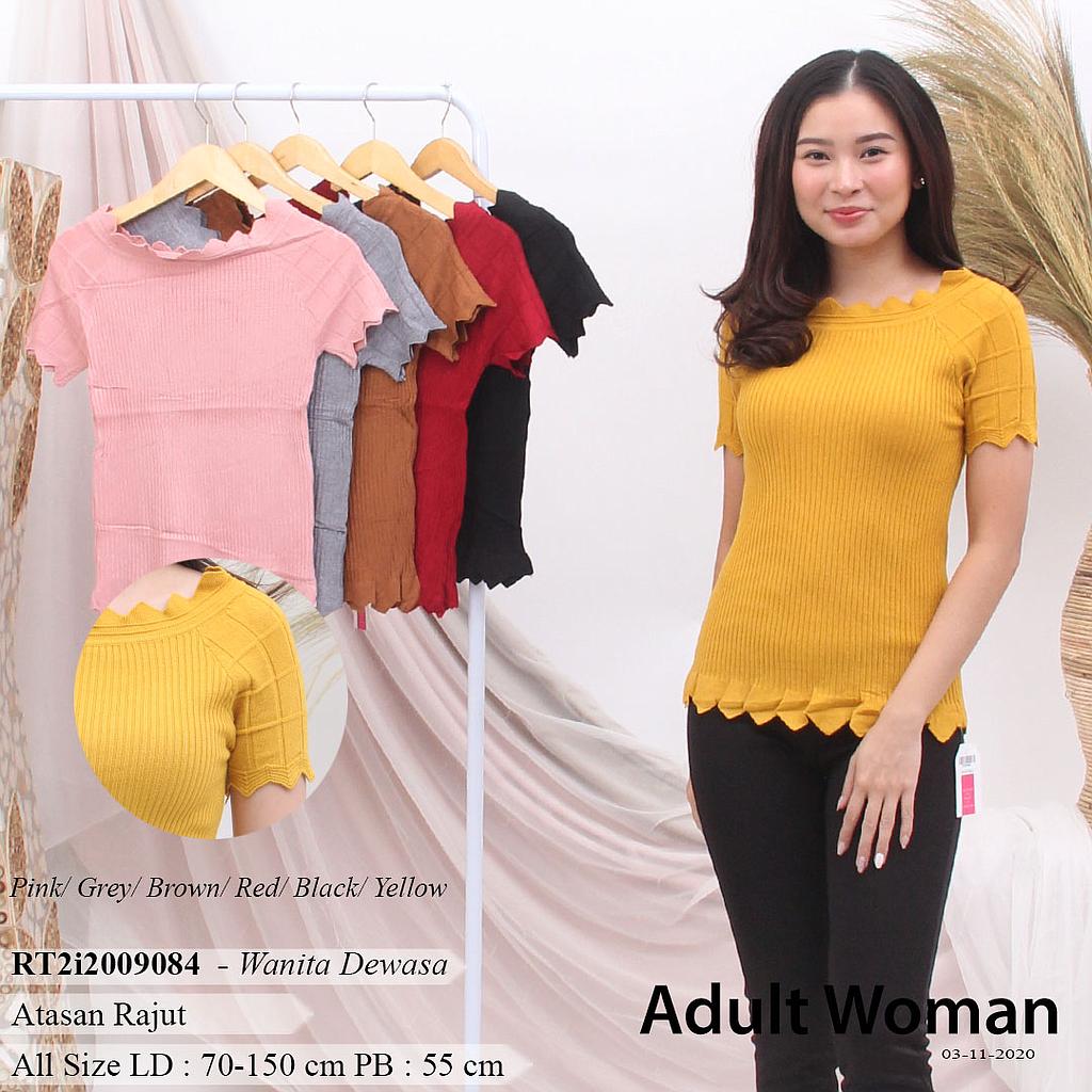 YQH-MS505-1 Milla atasan rajut variasi zigzag