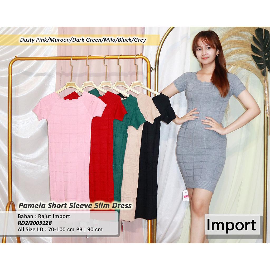 Pamela short sleeve slim dress