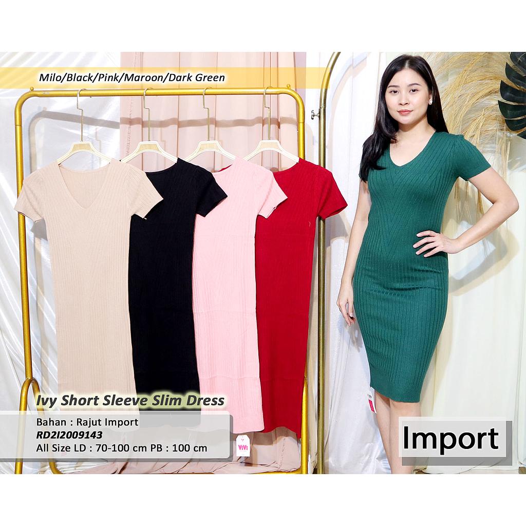 Ivy short sleeve slim dress