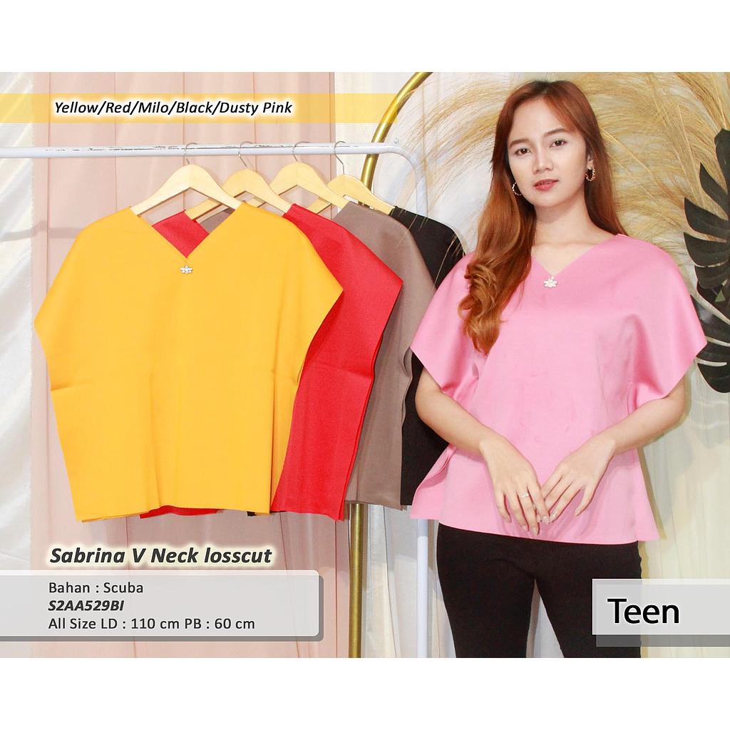 Sabrina V Neck loss cut