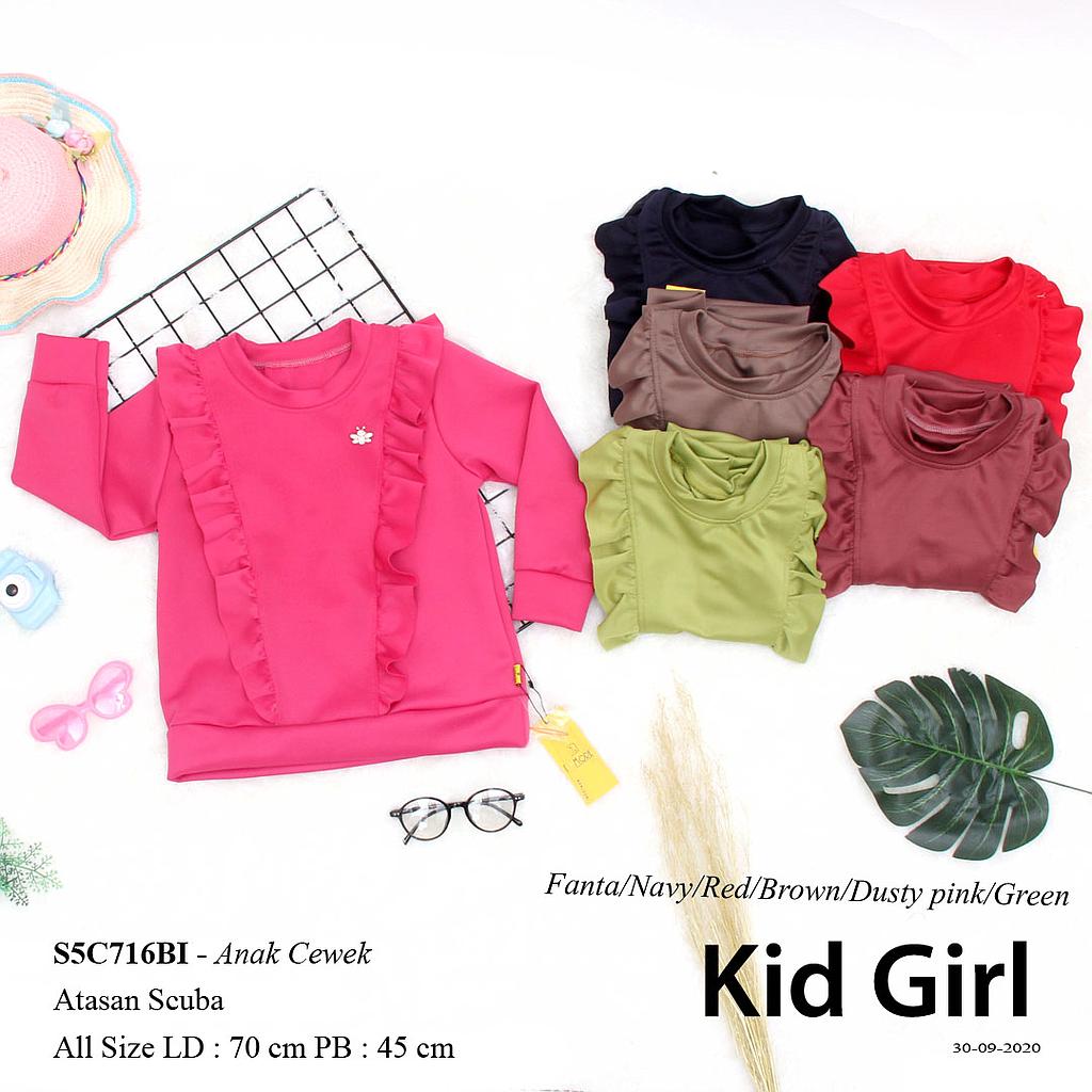 Dalia long sleeve ruffle Top