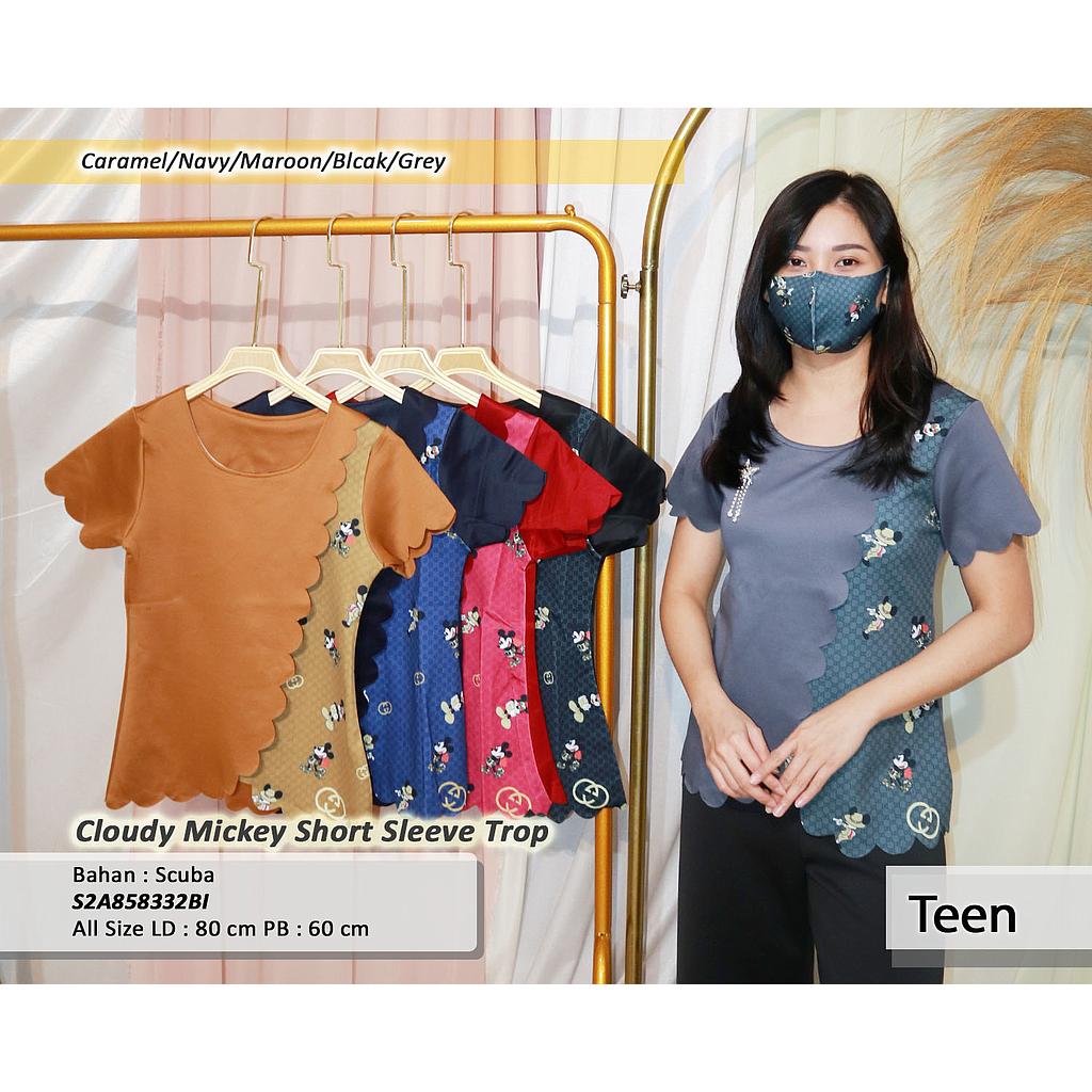 Cloudy Mickey short sleeve Top