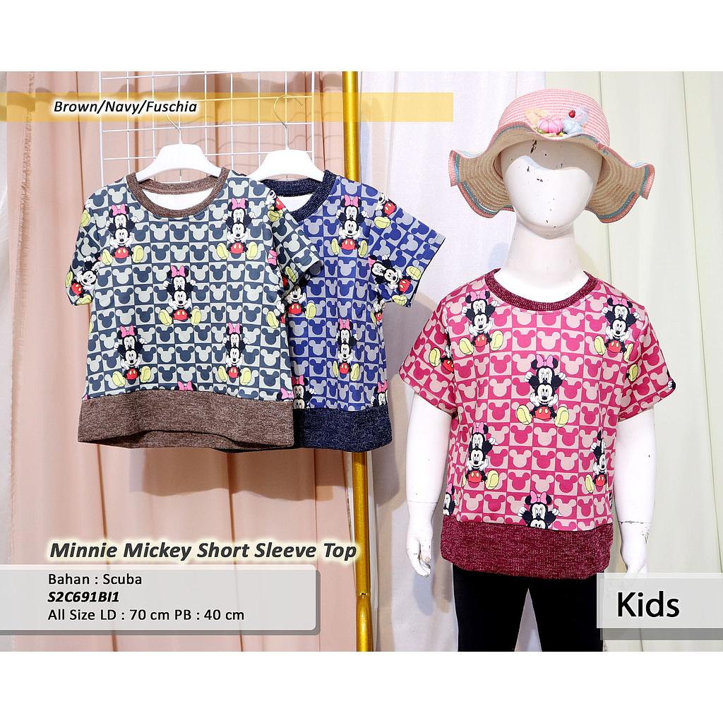 Minnie Mickey short sleeve top