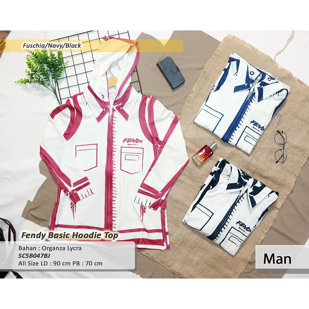 Fendi Basic Hoodie Top
