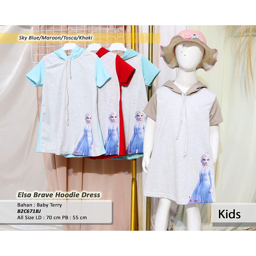 Elsa brace hoodie dress (C671)