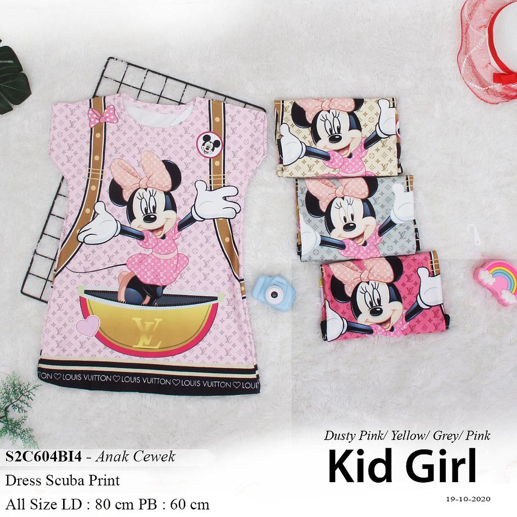TITA LEHER SABRINA DRESS KID FULLPRINT MINNIE LV TAS