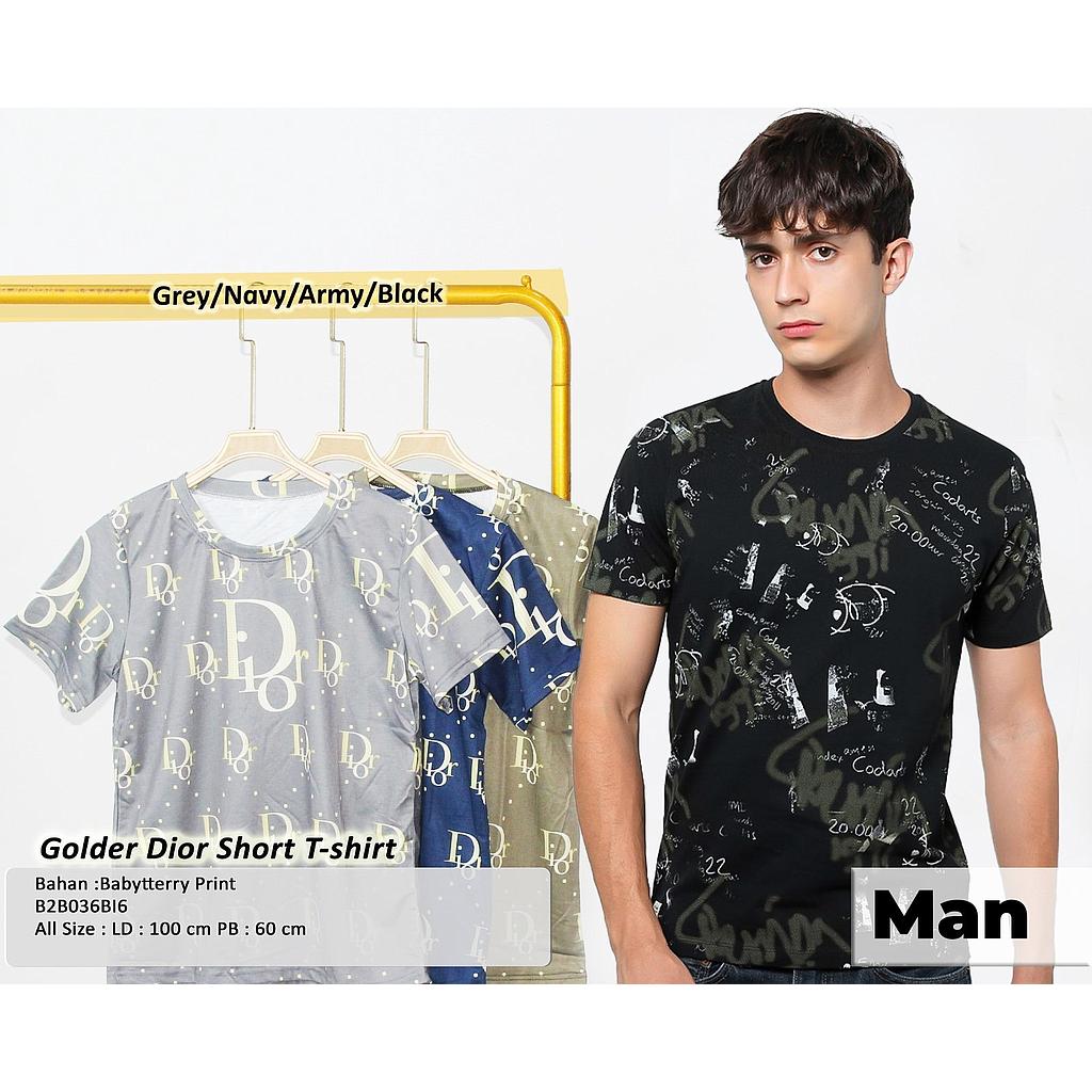 Golder Dior T-shirt (B036)