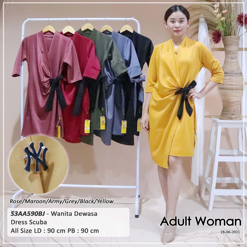 ALECIA KIMONO SCUBA PITA REMPEL SAMPING