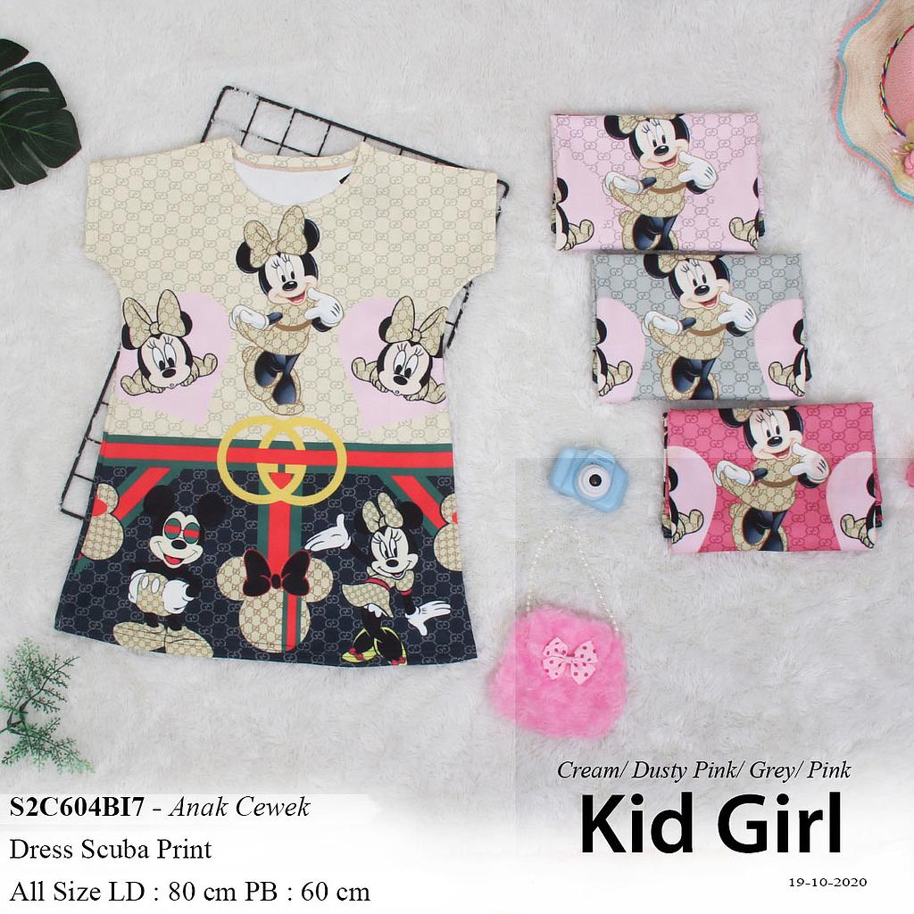 TITA LEHER SABRINA DRESS KID FULLPRINT MINNIE G.