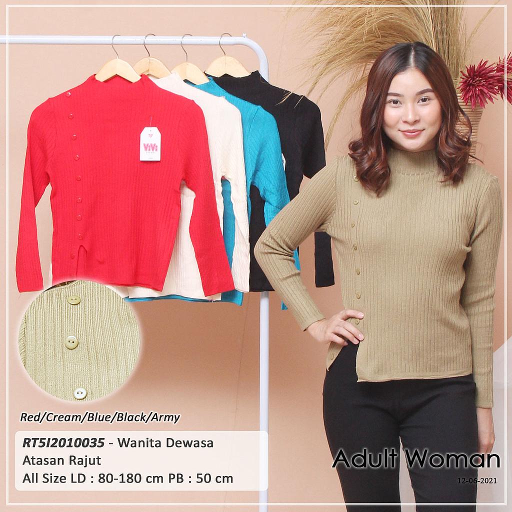 SCARLET TURTLE NECK RAJUT-YQH-MS98026