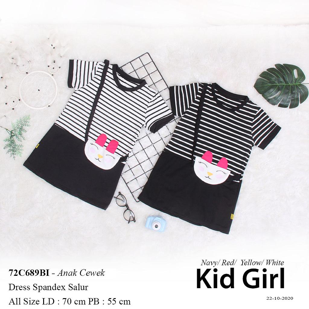 CALORINE DRESS STRIPE MODAL