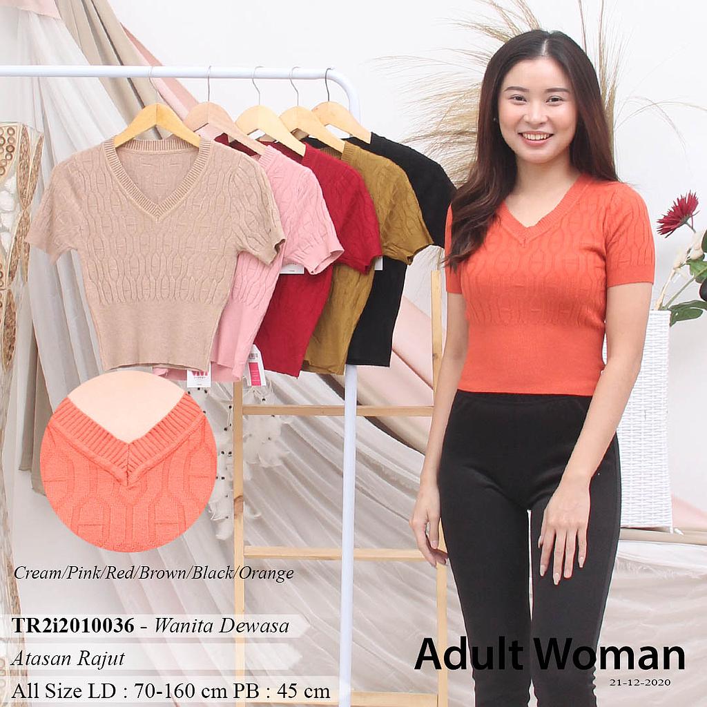 ALICIA V NECK RAJUT IMPORT-YQH-MS1205