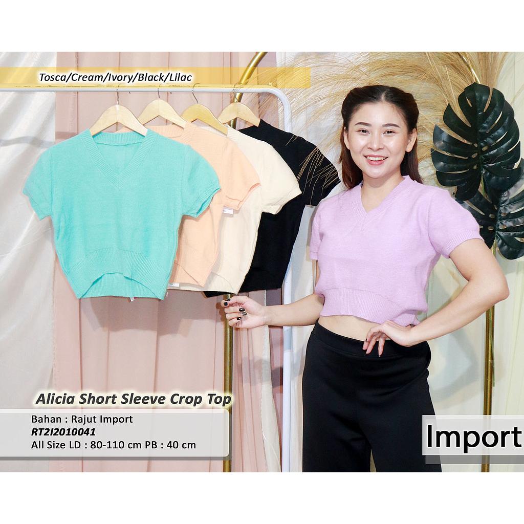 Alicia Short sleeve Crop Top