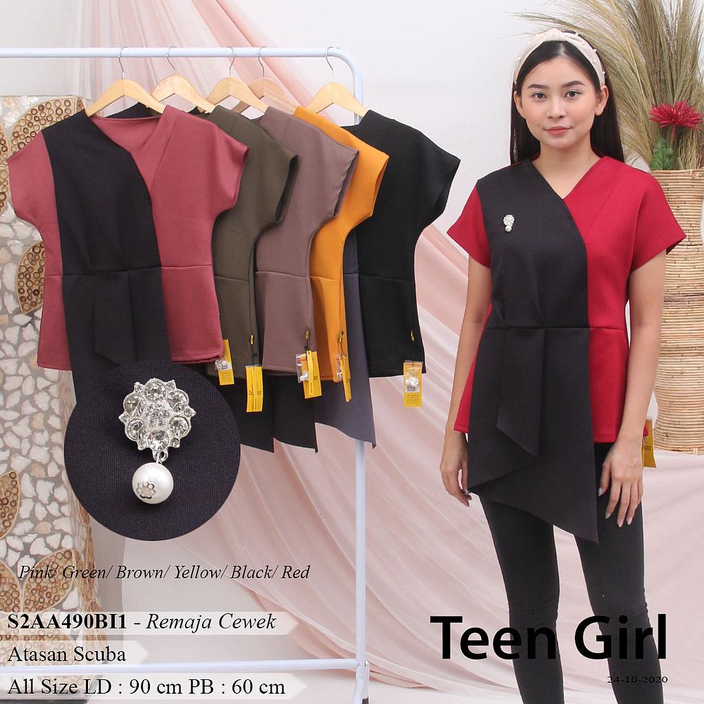 Fenny Two Colors short Sleeve Top