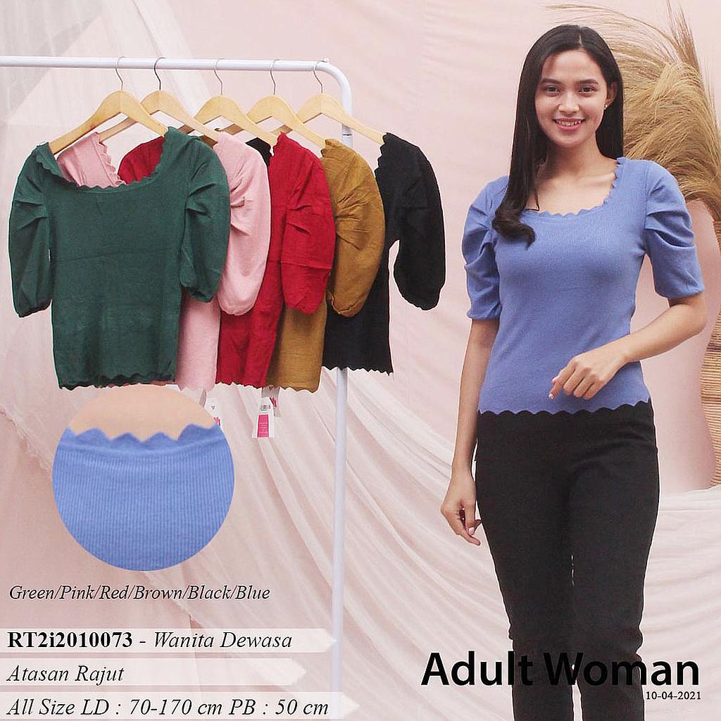 MAXILIA U NECK RAJUT ATASAN-YQH-MS648-1