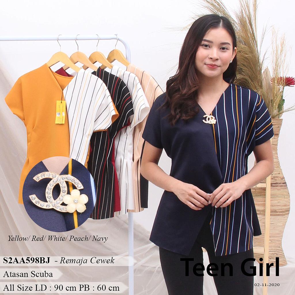 ELLE KIMONO SCUBA STRIPE +BROSS 