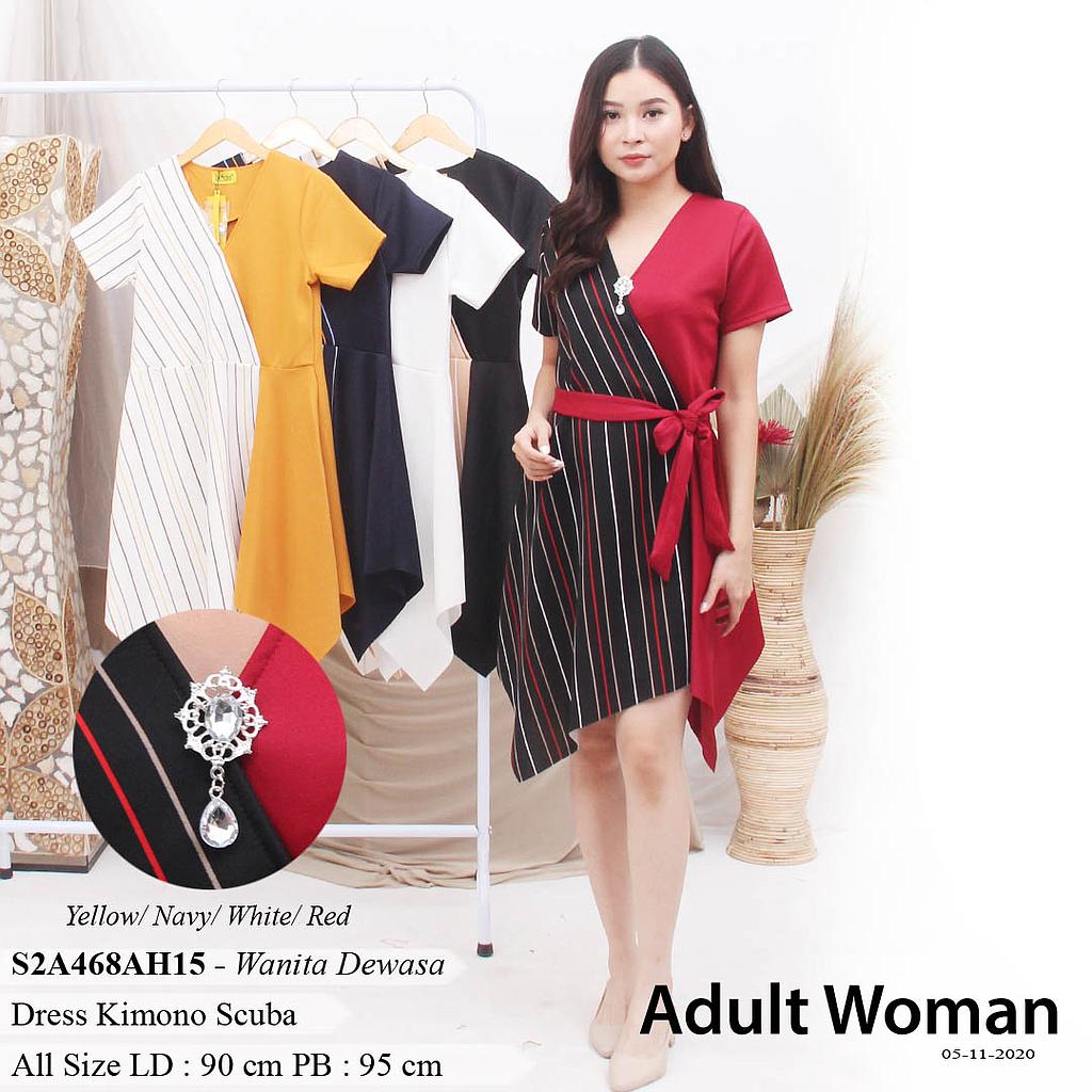 VINA DRESS SCUBA KOMBINASI + BROS