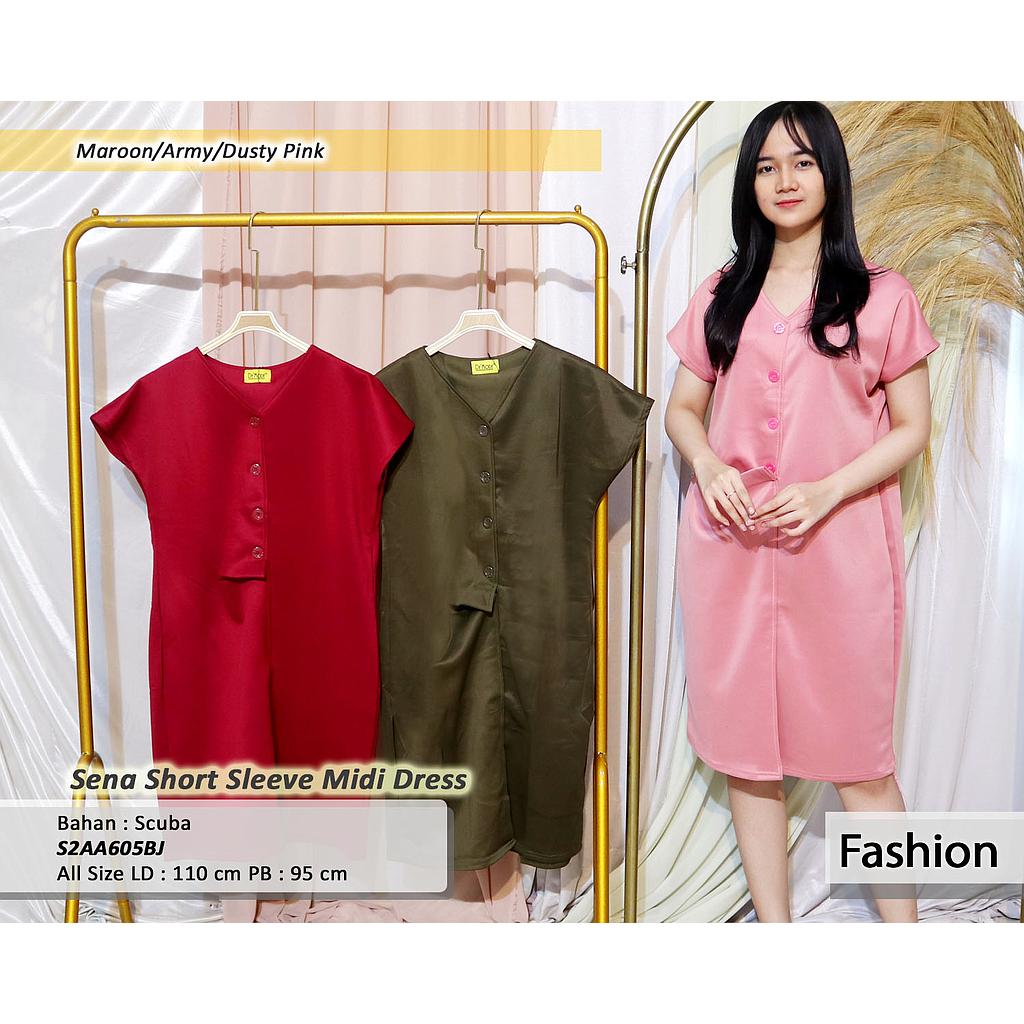 Sena short  midi dress (AA605)