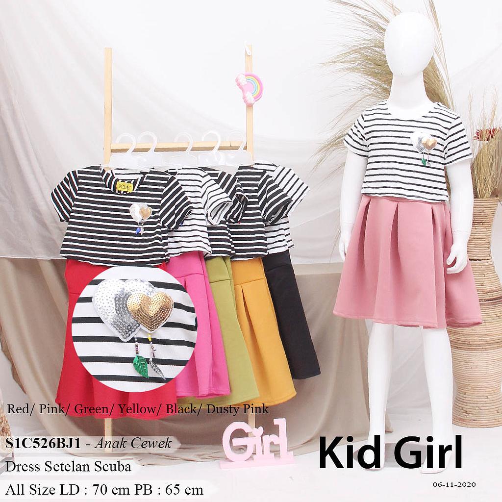 ALIKA DRESS CANSEE ROK REMPEL + JAHIT APLIKASI