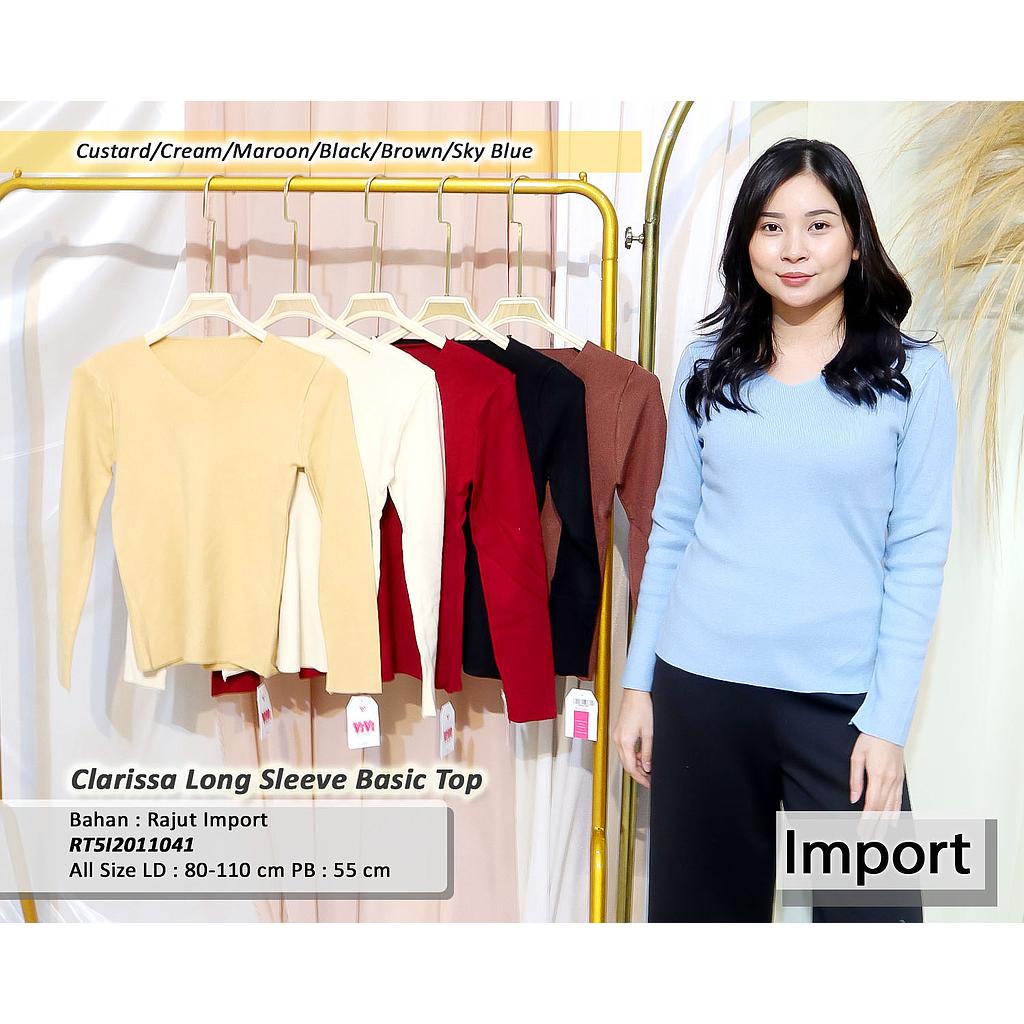 Clarissa long sleeve basic top