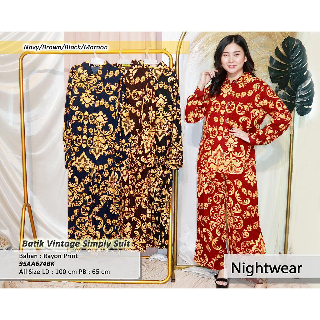 Batik Vintage simply suit