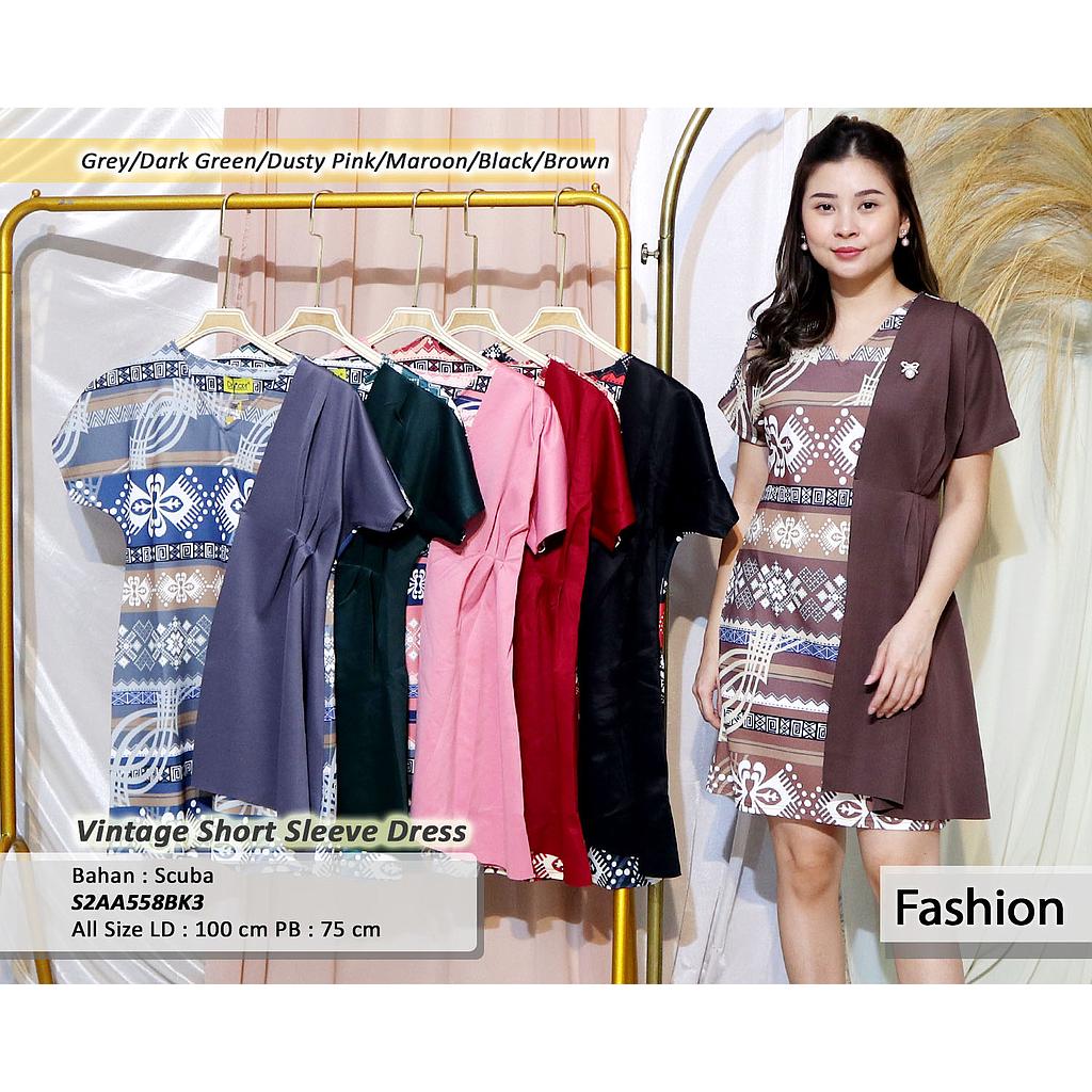 vintage short Sleeve dress