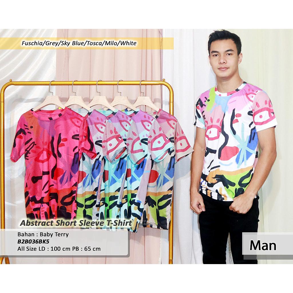Abstract short sleeve T-shirt