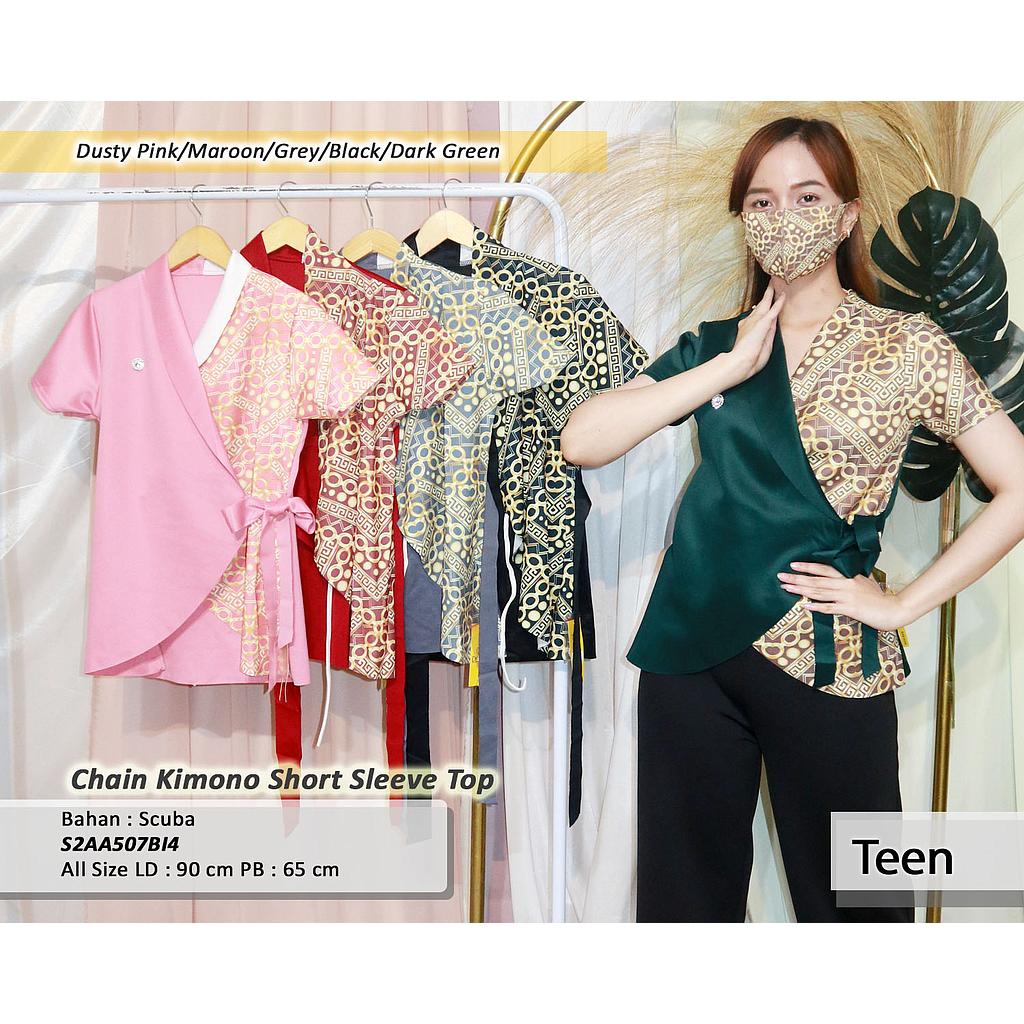Chain Kimono short sleeve Top