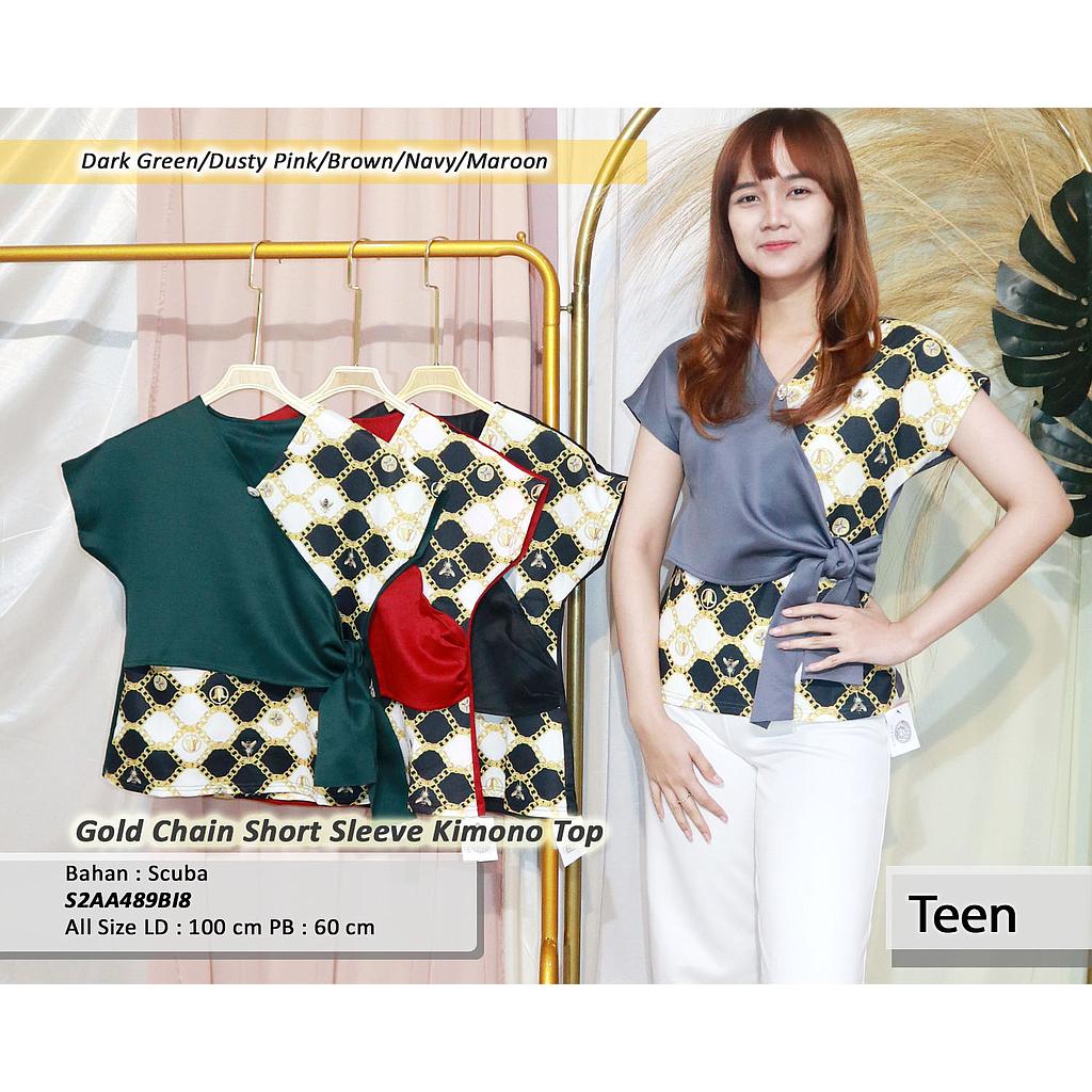 Yenny short sleeve V Neck Top