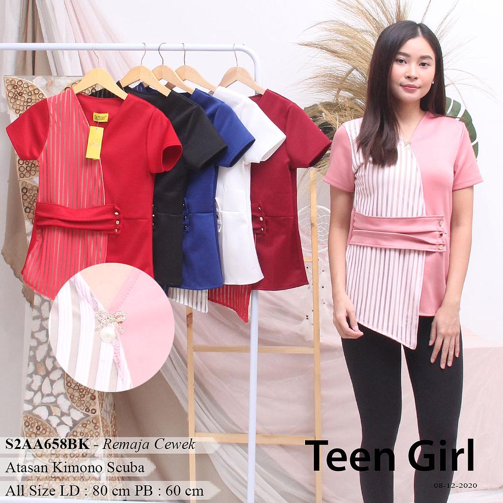 RAFFLESIA KIMONO PINGGANG REMPEL KANCING