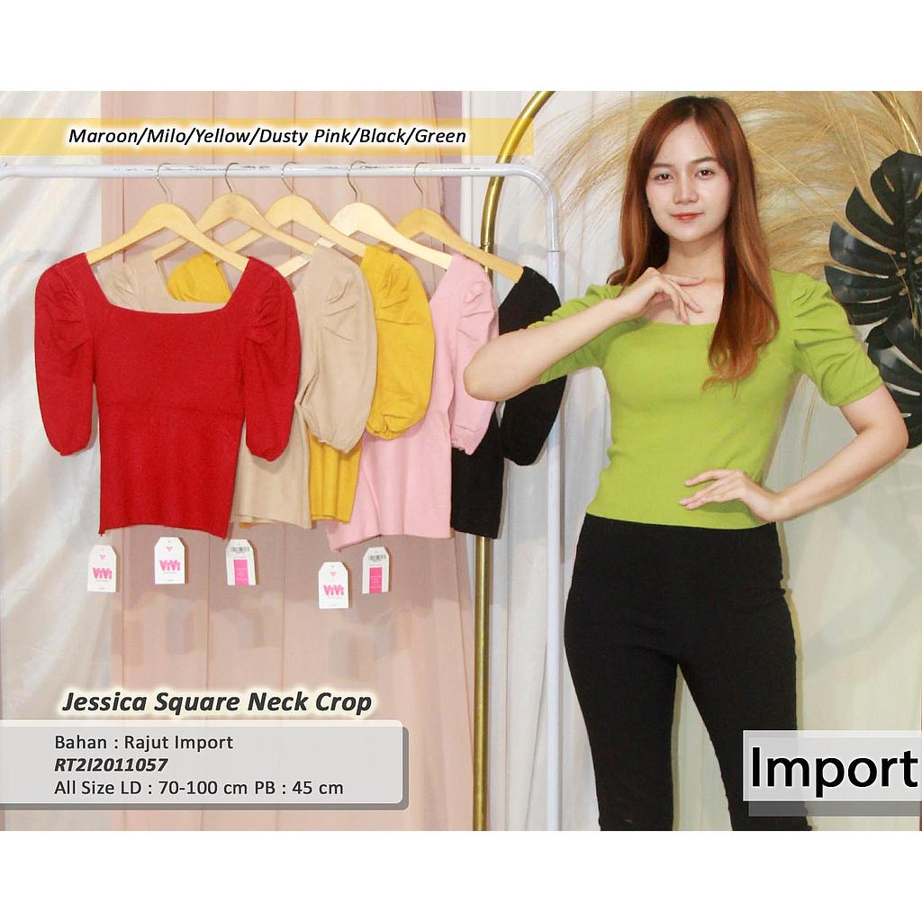 Jessica Square Neck Crop