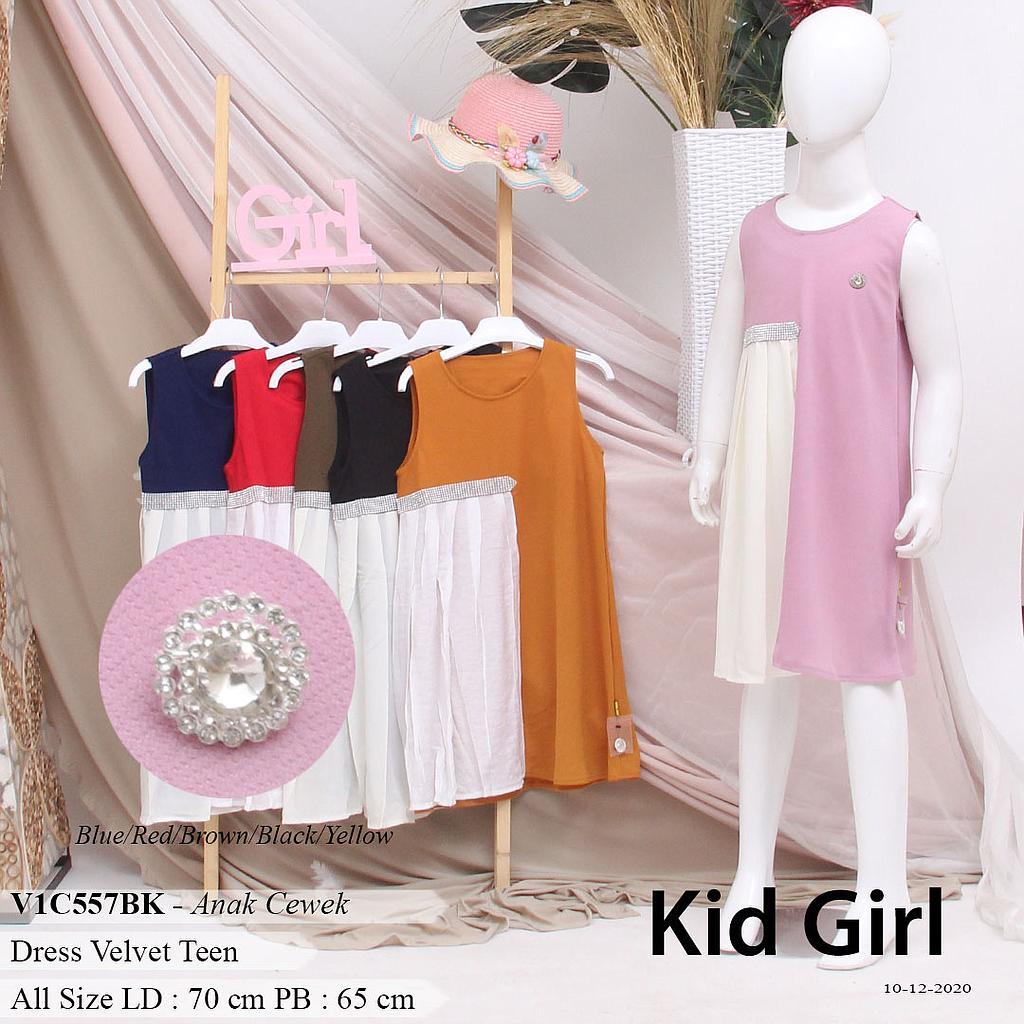 LALA DRESS KID VARIASI REMPEL SAMPING + BROS