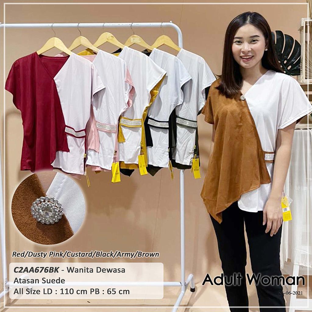 LILA ATASAN SUEDE LEHER V KLEP SAMPING VARIASI MOTEK 