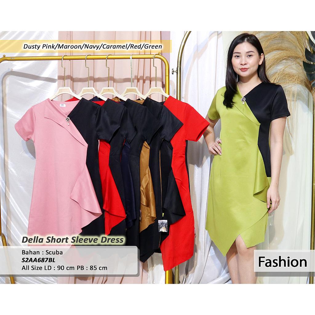 della short sleeve dress