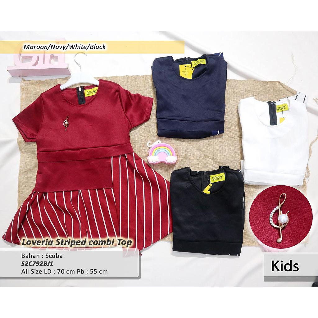 Loveria Striped combi Top