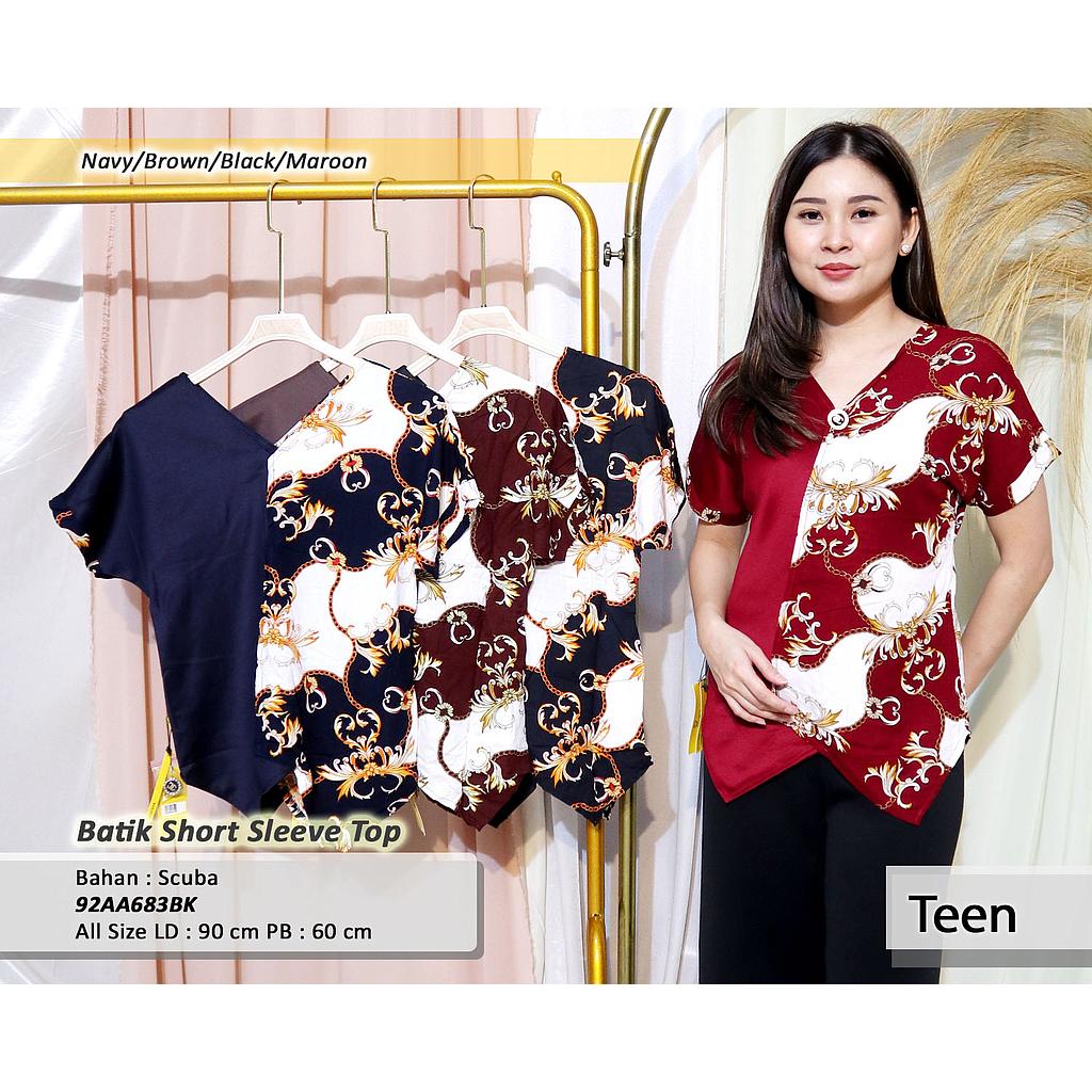 Batik  Short Sleeve Top